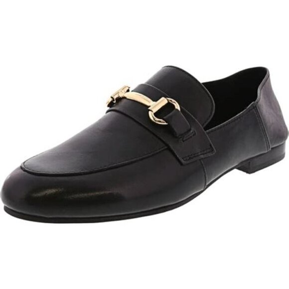 Steve Madden Black Kerin Leather Loafers - 7½, collapsible heel - Picture 8 of 16